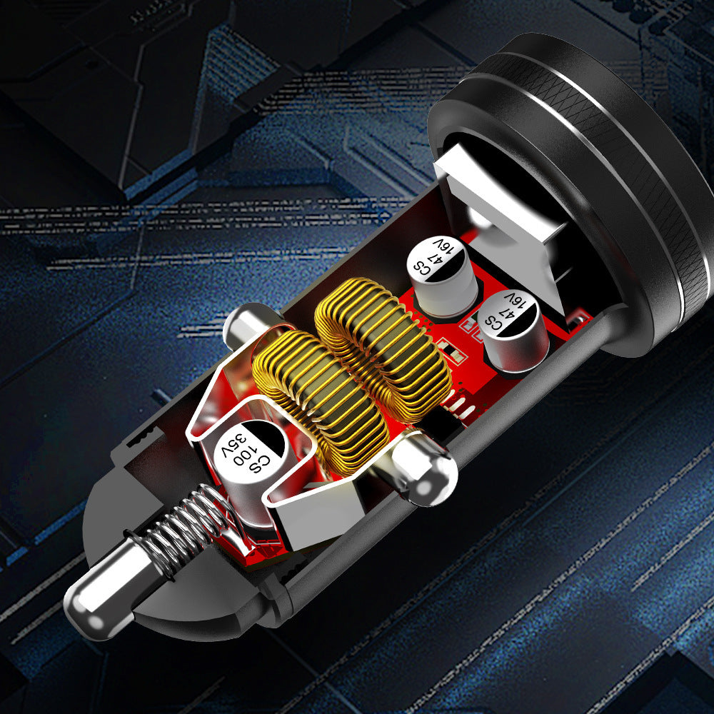 Dual QC30 PD Car Charger Multi-function Fast Charging