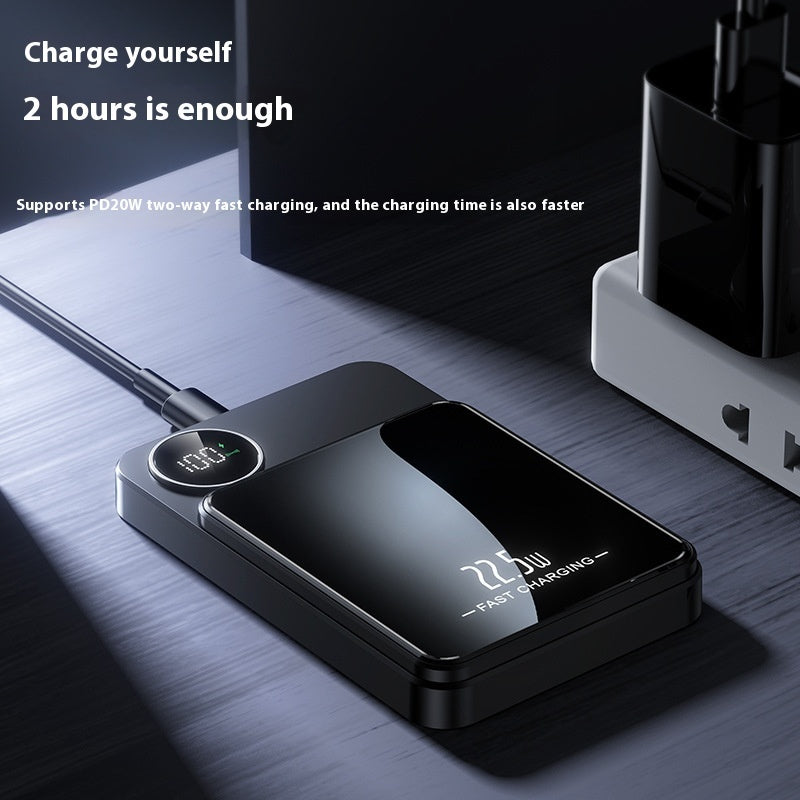 Ultra-thin Magnetic Wireless Power Bank Fast Charging Mobile Power Supply