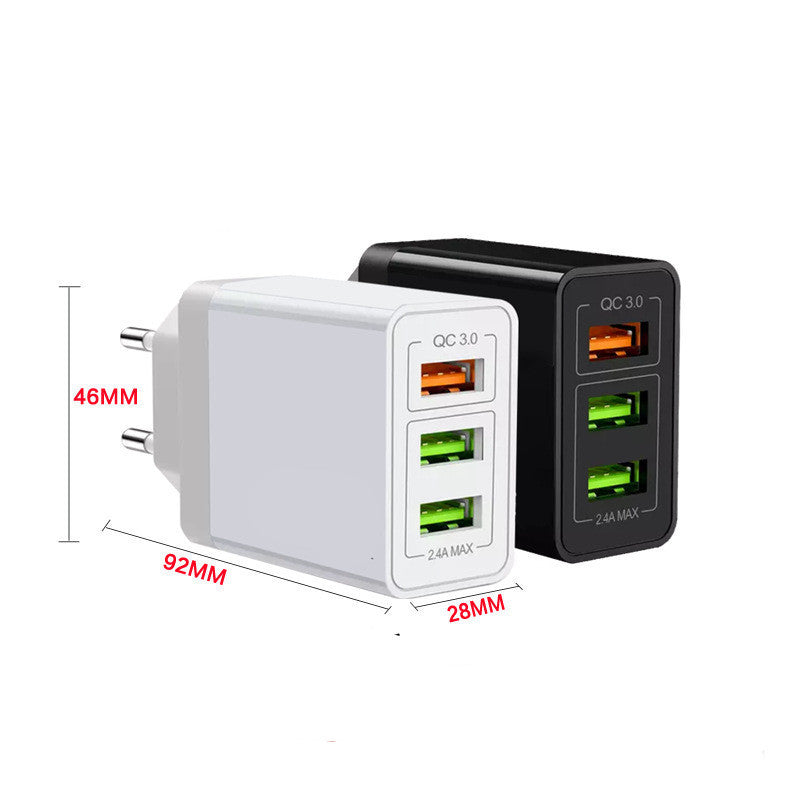Multi-port Qualcomm Quick Charge European Standard Charger