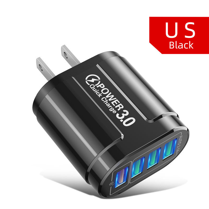 4USB Butterfly Fast Charge Multi-Port Mobile Phone Charger