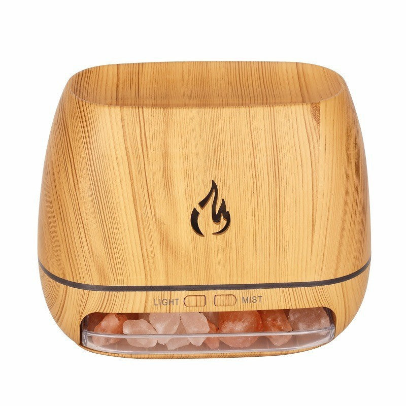 Salt Stone Simulation Flame Aroma Diffuser Heavy Fog