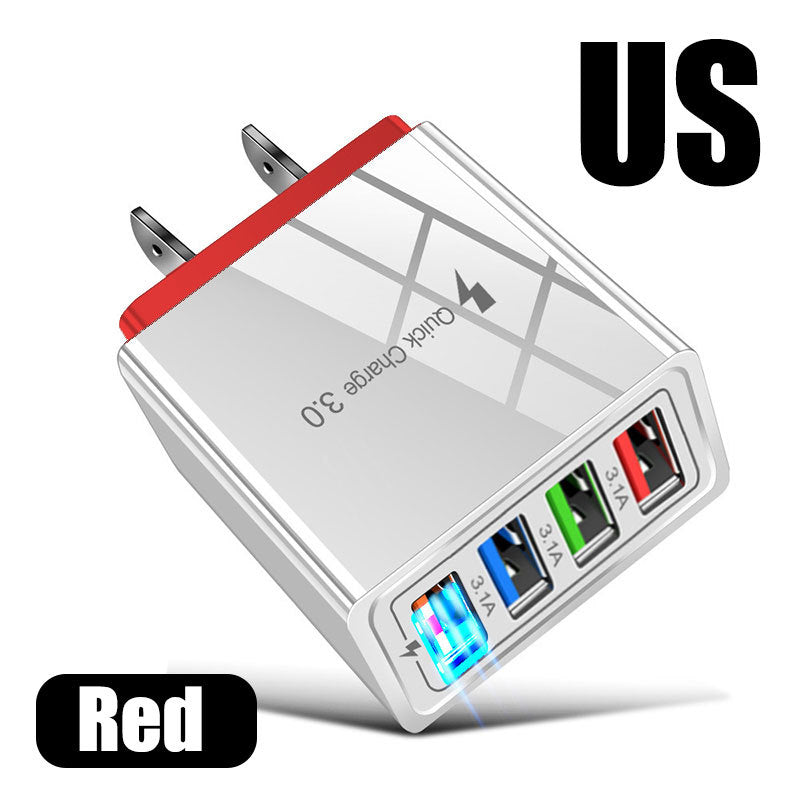 4USB5V3A Charger Mobile Phone Multi-port Charger