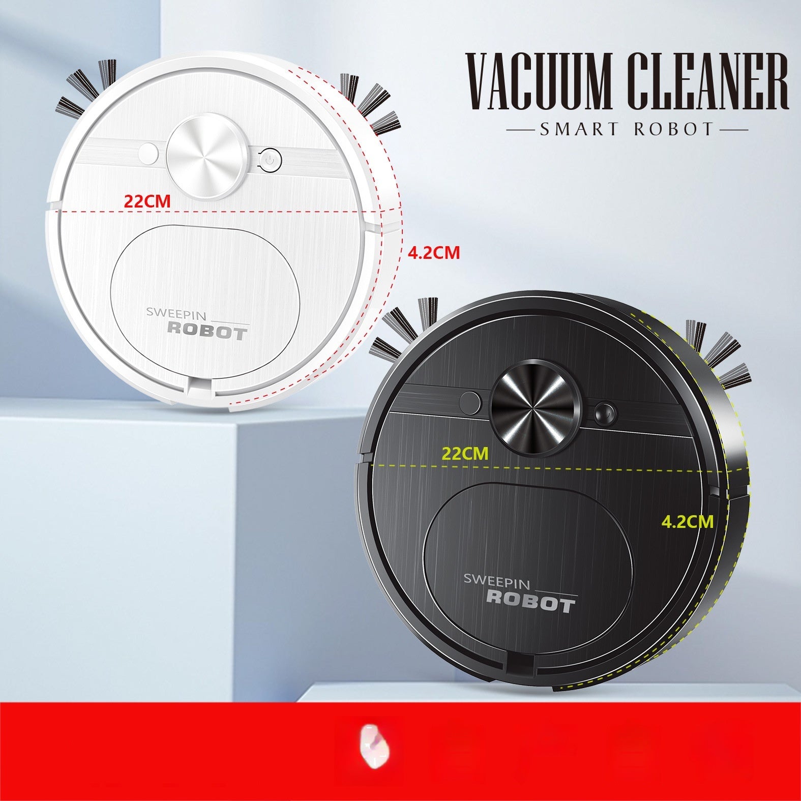 Three-in-one USB Charging Automatic Home Intelligence Cleaner