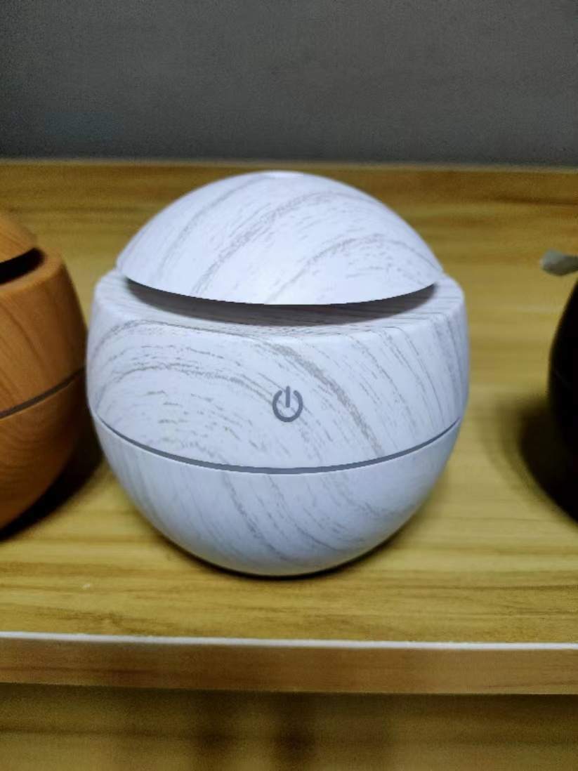 USB Wood Grain Mushroom Humidifier Household Mini Colorful Aroma Diffuser