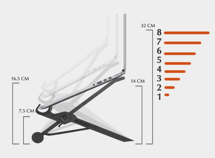 Office laptop stand NEXSTAND creative folding can lift the portable radiator to protect the cervical spine