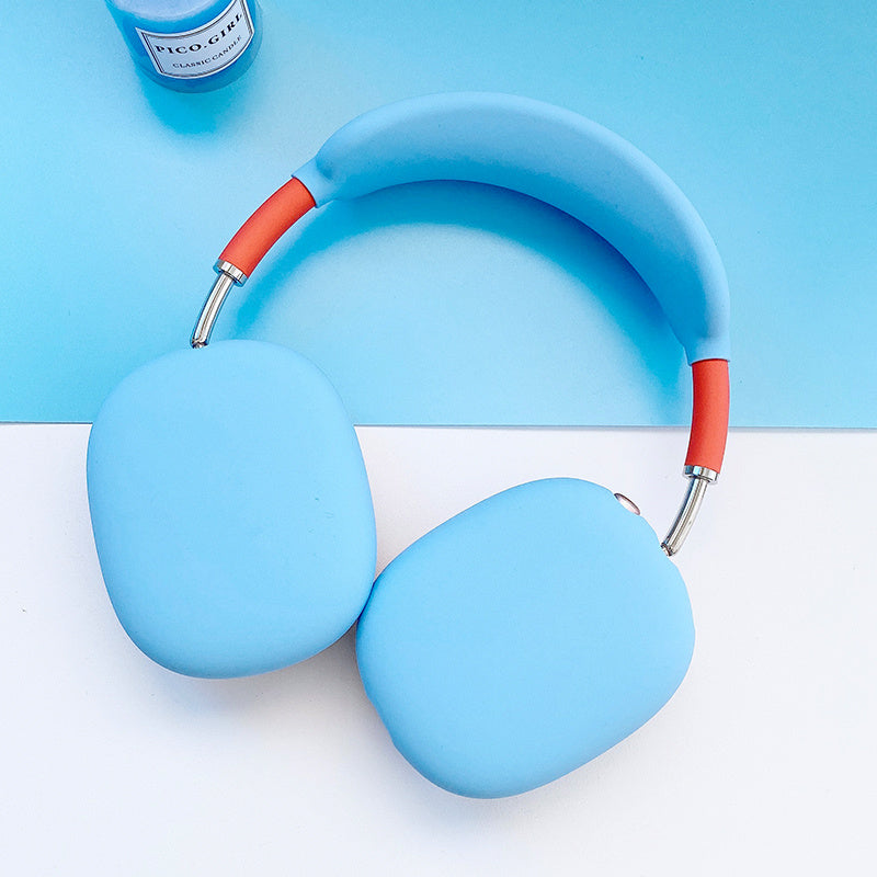 Noise-cancelling Headband Wireless Bluetooth Headset With Liquid Silicone Soft Case