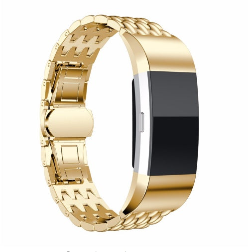 Fitbit Charge2 Bracelet Dragon Pattern Steel Band Strap