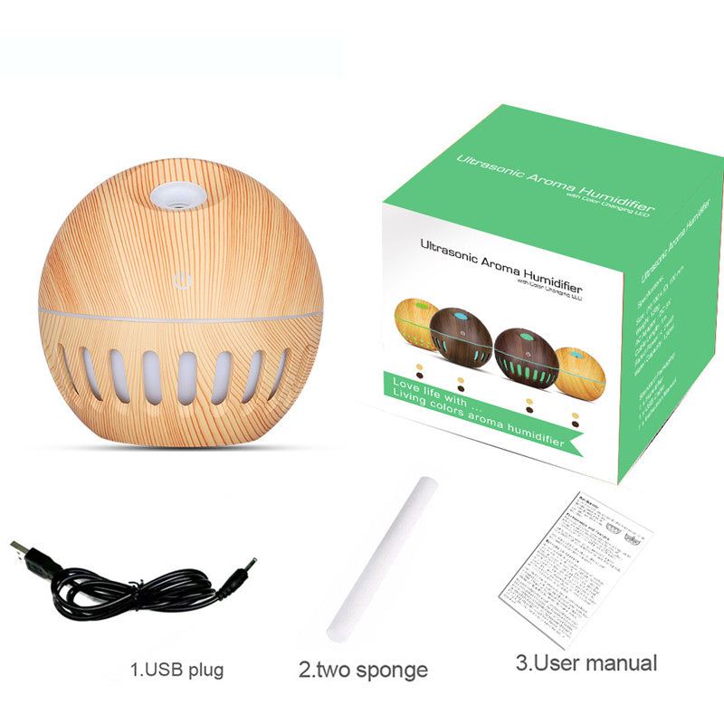 Household Mini Air Conditioner Wood Grain Aroma Diffuser