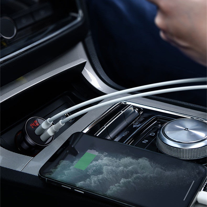 Metal Digital Display Dual USB Car Charger