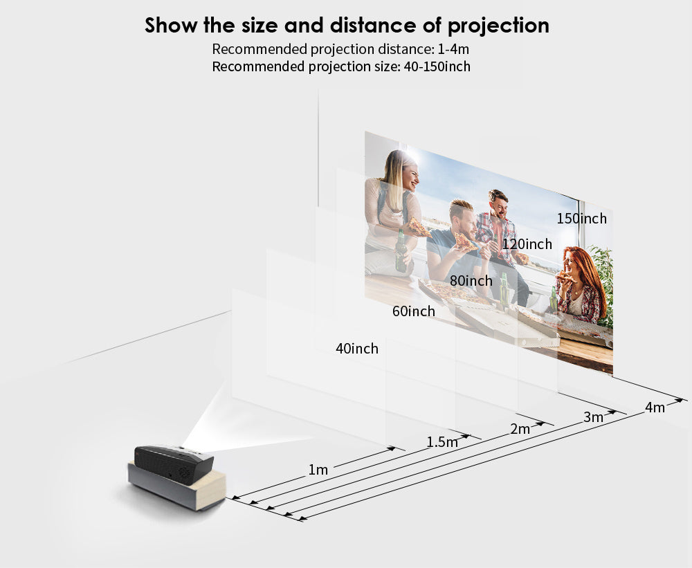 Portable Projector Home High-definition Wireless Machine