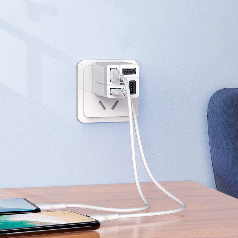 REMAX multi-function 4-head multi head Chinese British European standard charger quick charging mobile phone QC charging head 3C power adapter