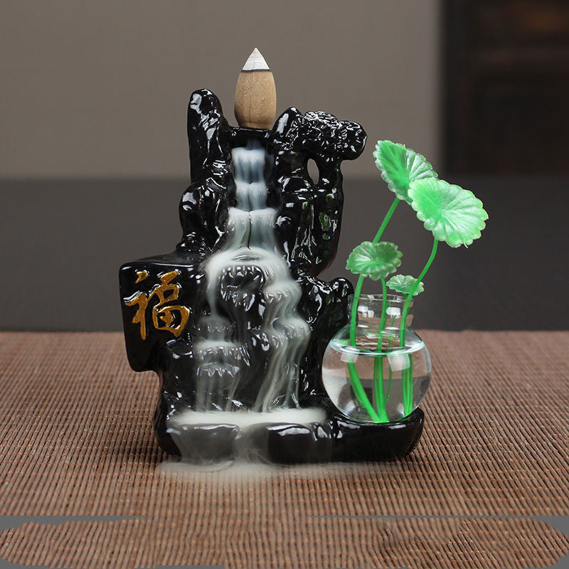 Backflow Incense Burner Ceramic Household Indoor Aroma Diffuser