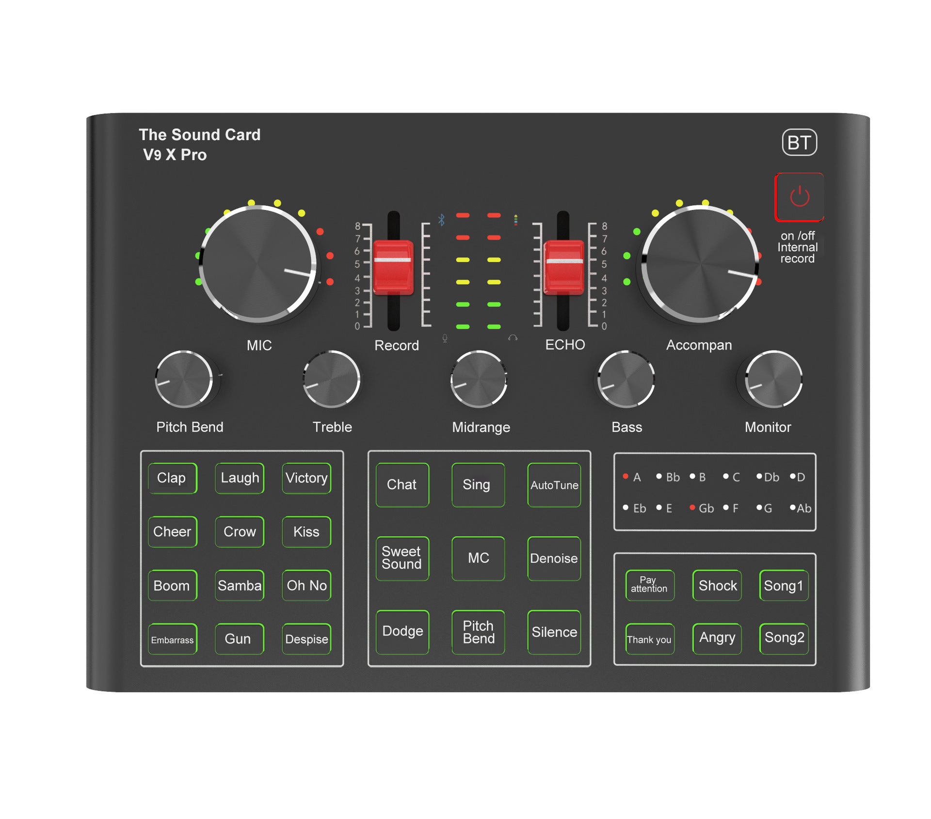 Live Sound Card Condenser Microphone Mobile Phone Computer Bluetooth