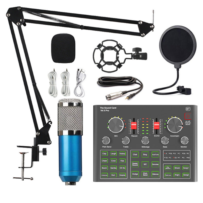 Live Sound Card Condenser Microphone Mobile Phone Computer Bluetooth