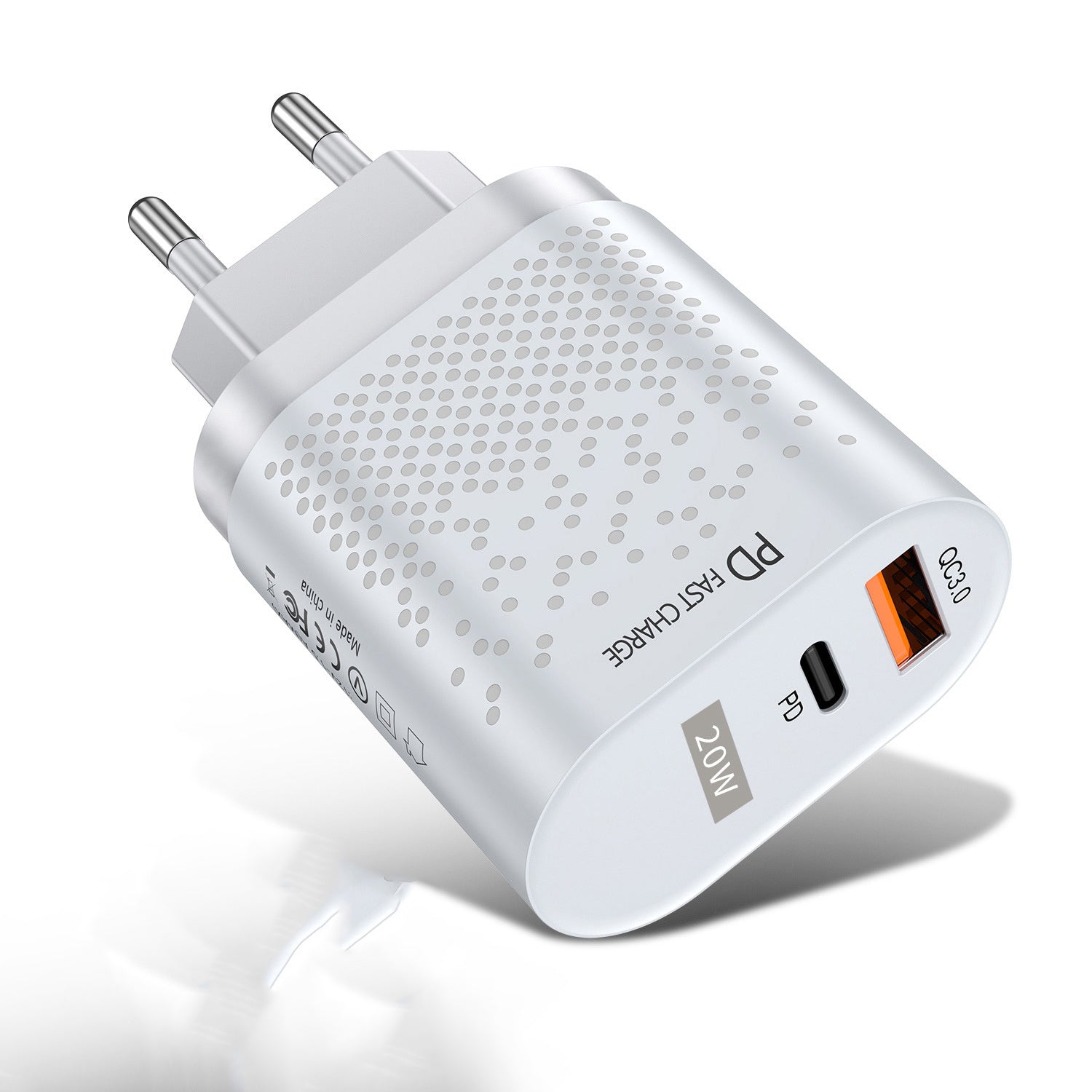 Charger US Standard 20w Dual Port Fast Charge Charging Head QC3.0 PD