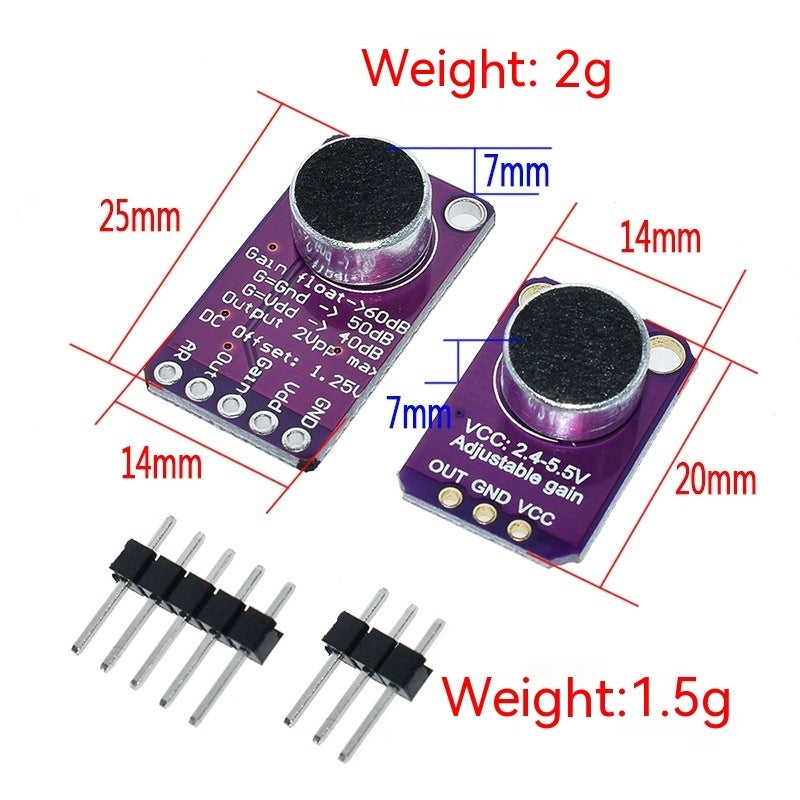 MAX9814 High Performance Microphone AGC Amplifier Mode CMA-4544PF-W