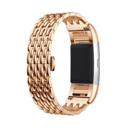 Fitbit Charge2 Bracelet Dragon Pattern Steel Band Strap