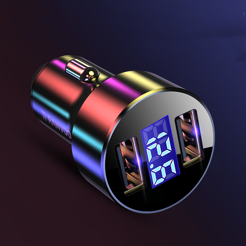 Dual USB Digital Display Car Charger Fast Cigarette Lighter
