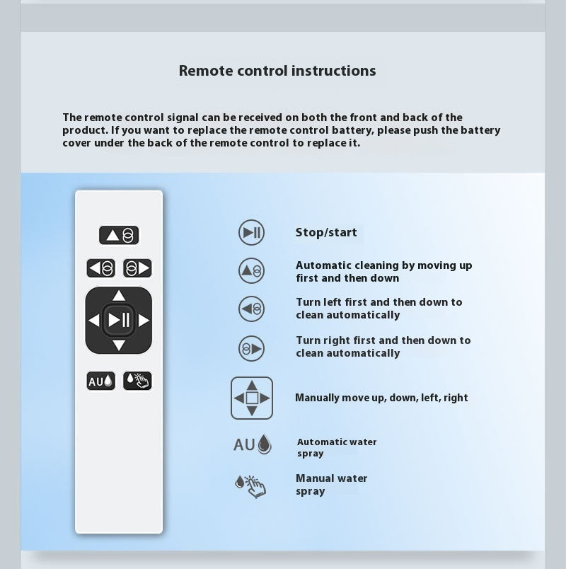Automatic Window Cleaning Glass Machine For Home Use