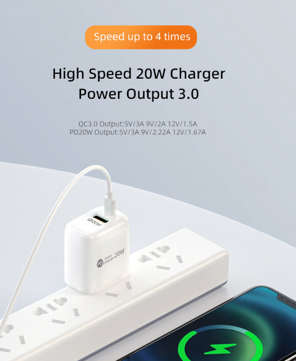 Mobile Phone Charging Plug Fast Charge PD20W Applicable