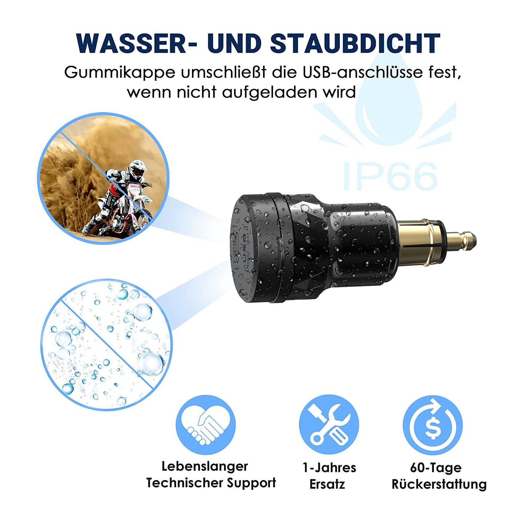 European Standard Small Caliber Cigarette Lighter USB Car Cellphone Charger