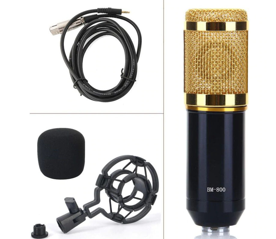 Bm-800 Computer Microphone Nb-35 USB Sound Card Set