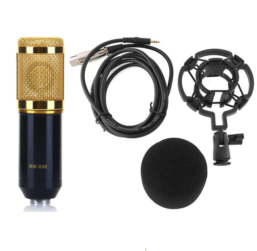 Bm-800 Computer Microphone Nb-35 USB Sound Card Set