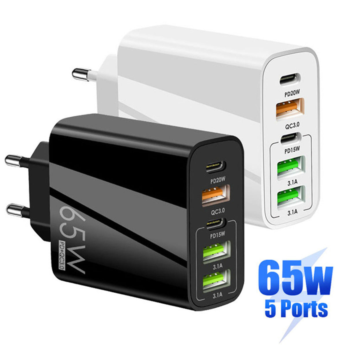 Multi-port Fast Charging Cell Phone Charger