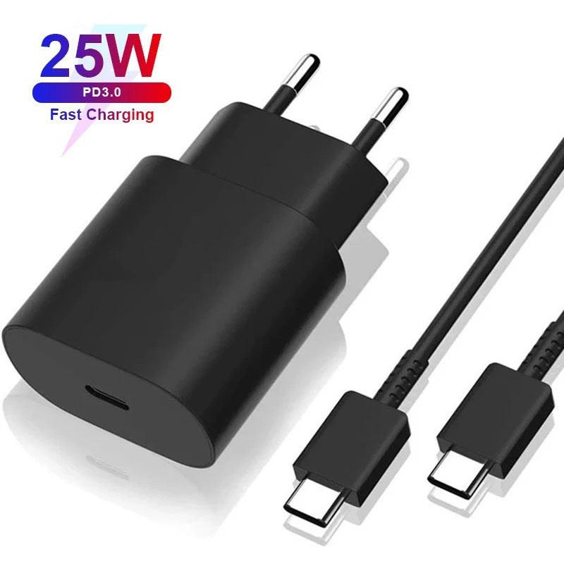 Applicable To Note10S20 American Standard European Standard 25W PD Fast Charge Charger