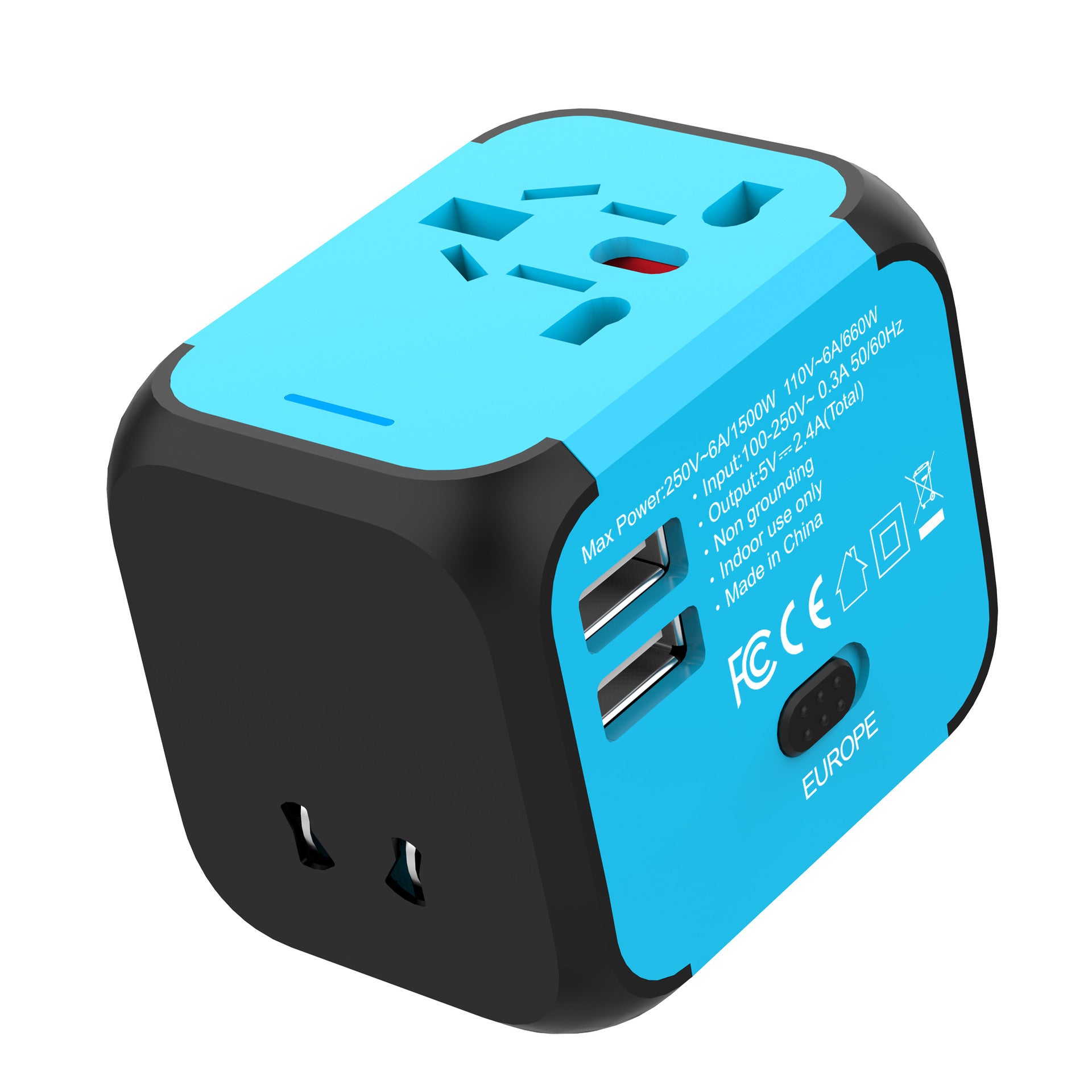 Travel Abroad Adapter German Standard European Standard British Standard