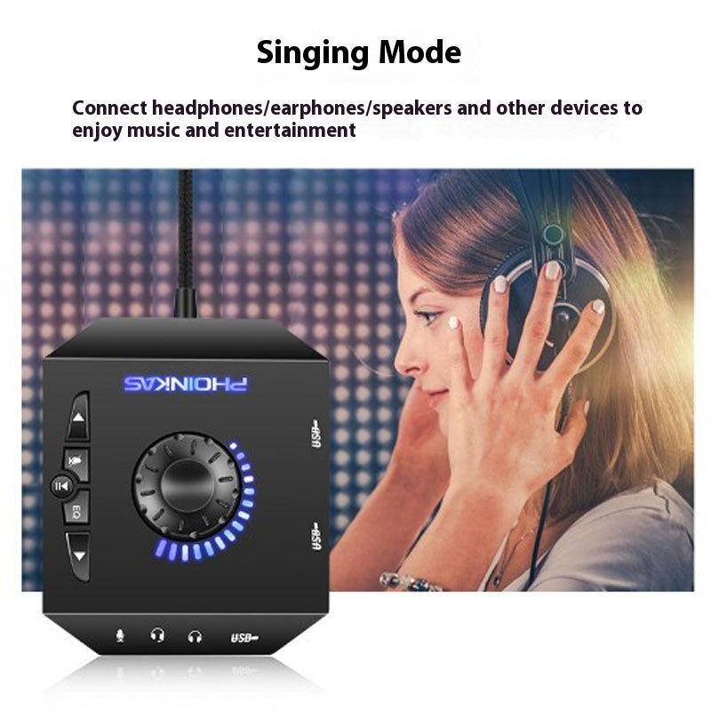 Usb External Sound Card Desktop Computer Laptop PS4 External