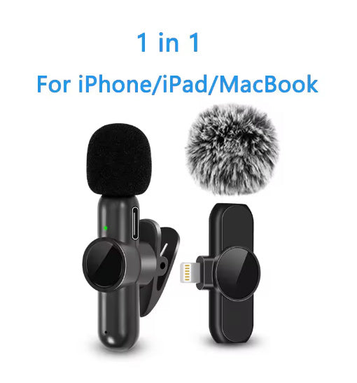 K3 Wireless Collar Clip Microphone Live Mini Interview Sound Recording Microphone