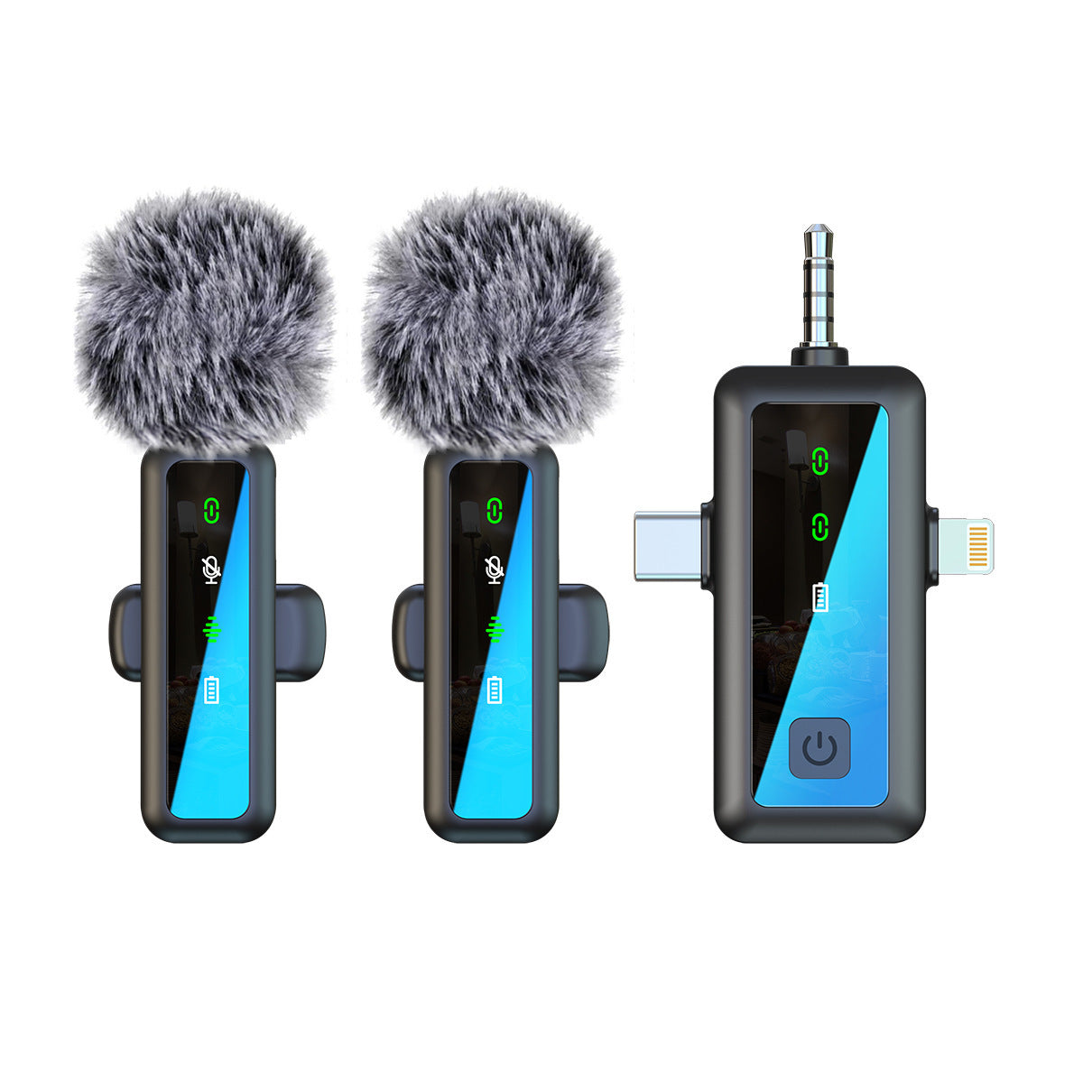 Wireless Collar Clip Microphone H65 Three-in-one Mobile Phone Computer Microphone