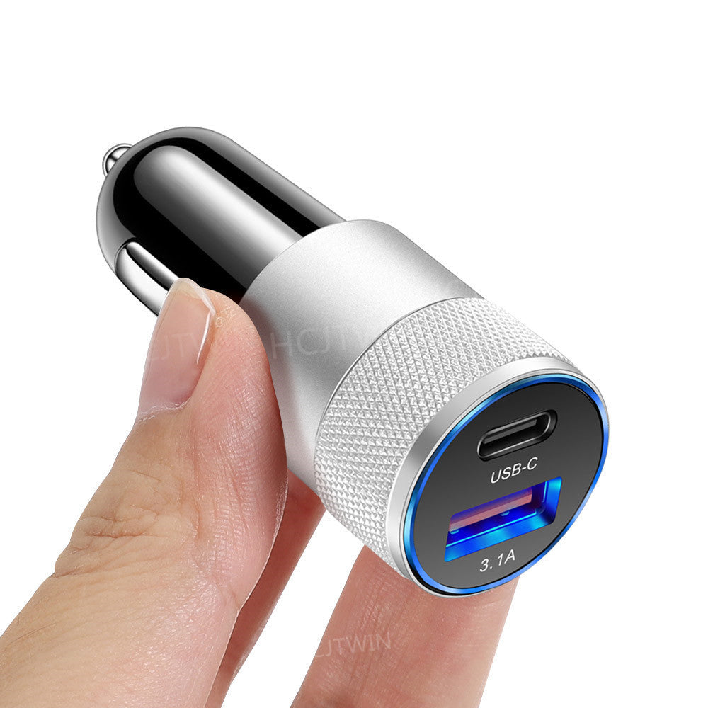 Aluminum Alloy Steel Car Charger Mobile Phone