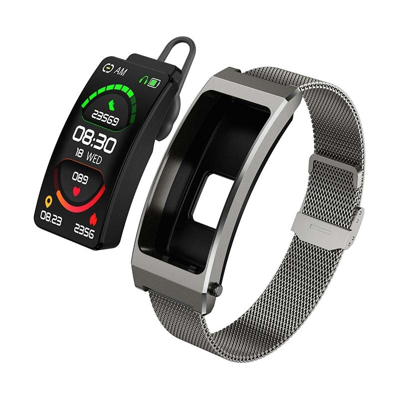 K13S Smart Bracelet Time Setting Bracelet Headset 2-in-1