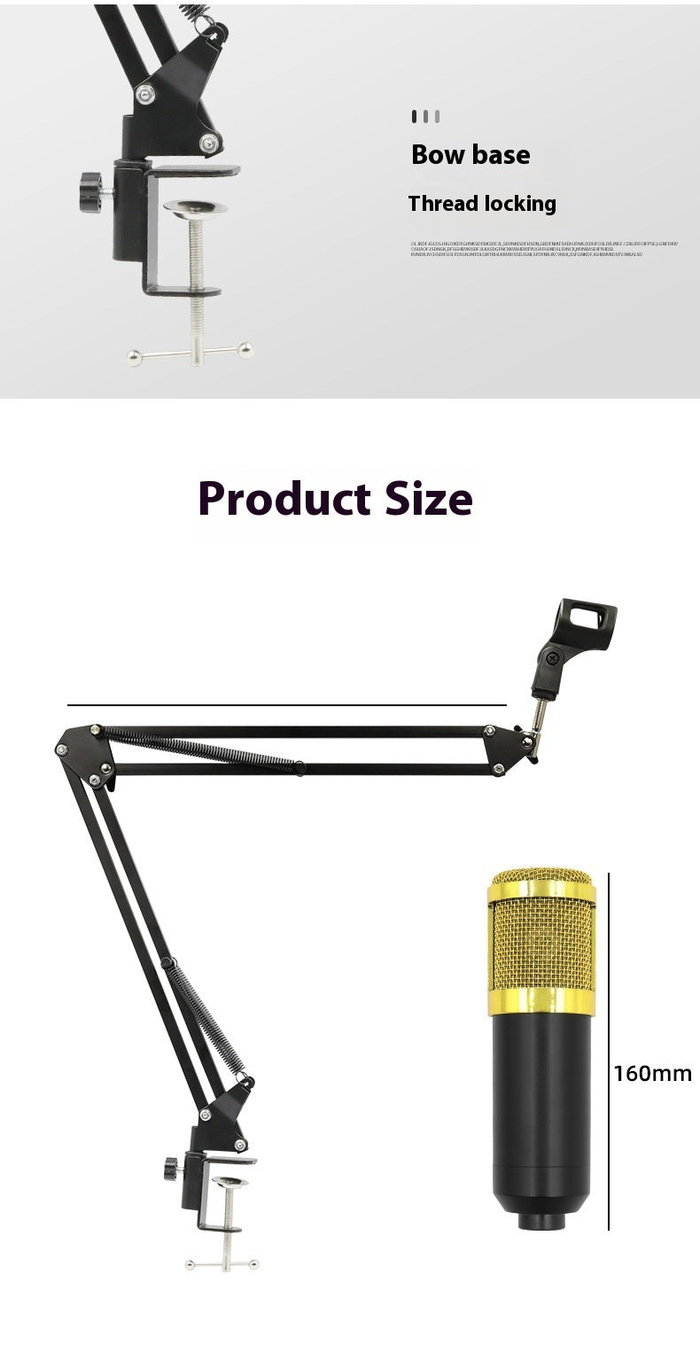 BM800 Capacitor Microphone Set Cantilever Bracket Mobile Phone Recording
