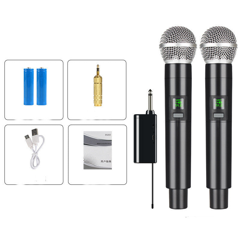 Microphone Wireless One For Two Home Sound Card