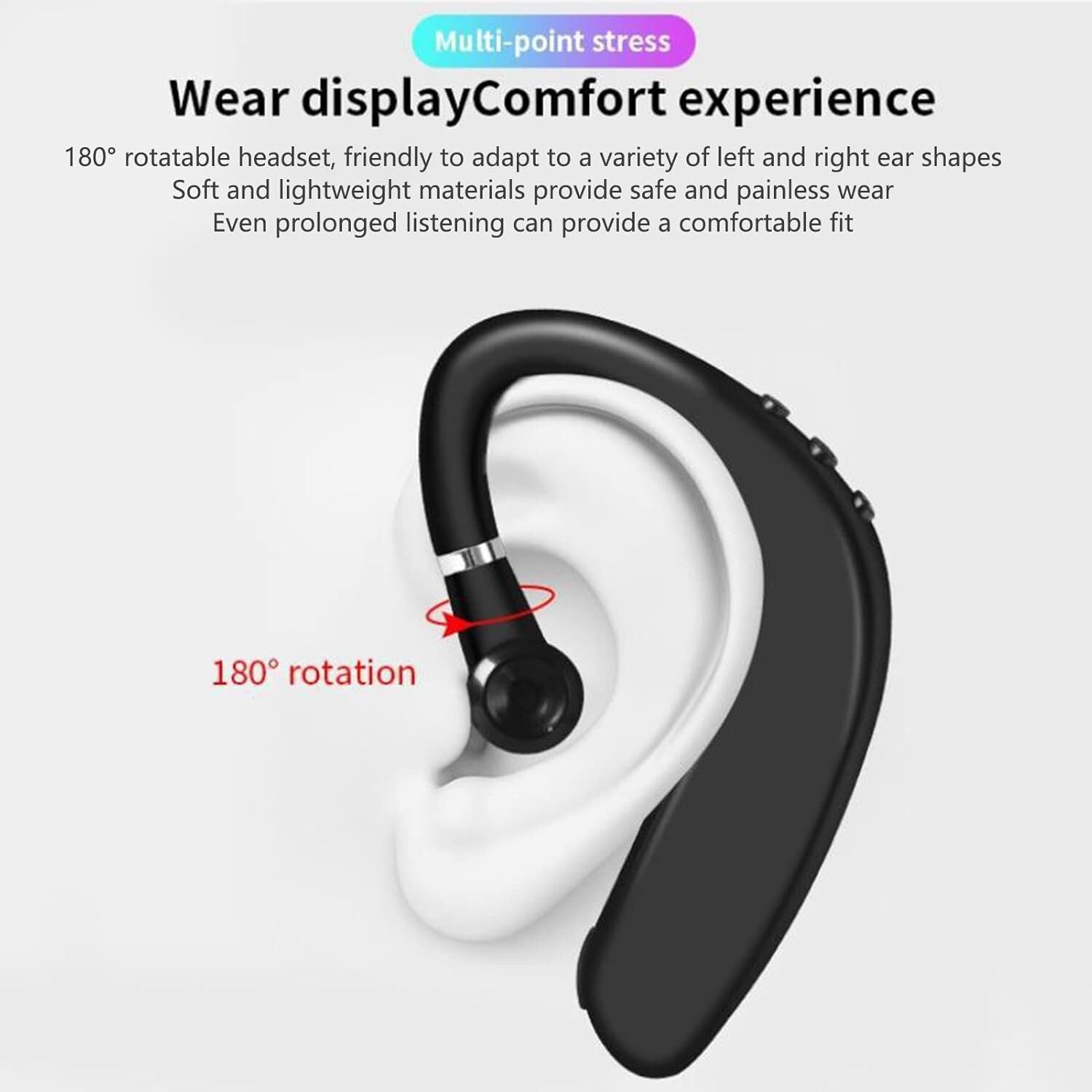 Bluetooth 5.0 Wireless Earpiece Headphones Earbuds Handsfree Headset With Mic UK