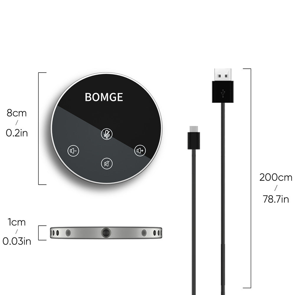 Desktop Conference Built-in Speaker Omnidirectional Condenser Microphone Suitable For PC Laptop