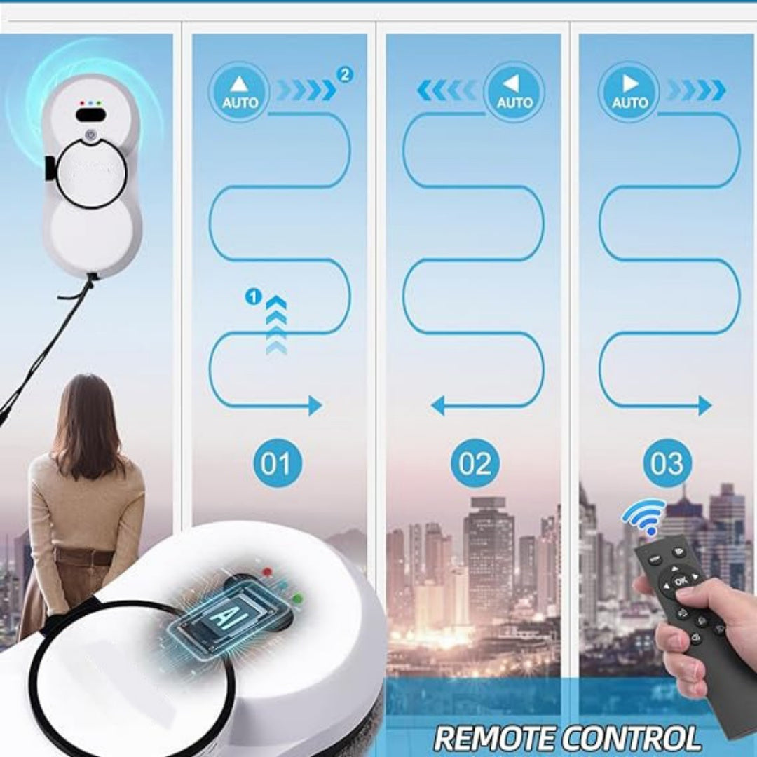 Fully Automatic Intelligent Spray Window Cleaning Robot