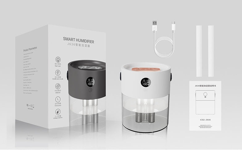 2L Capacity 4000 Ma Digital Display Intelligent Humidifier