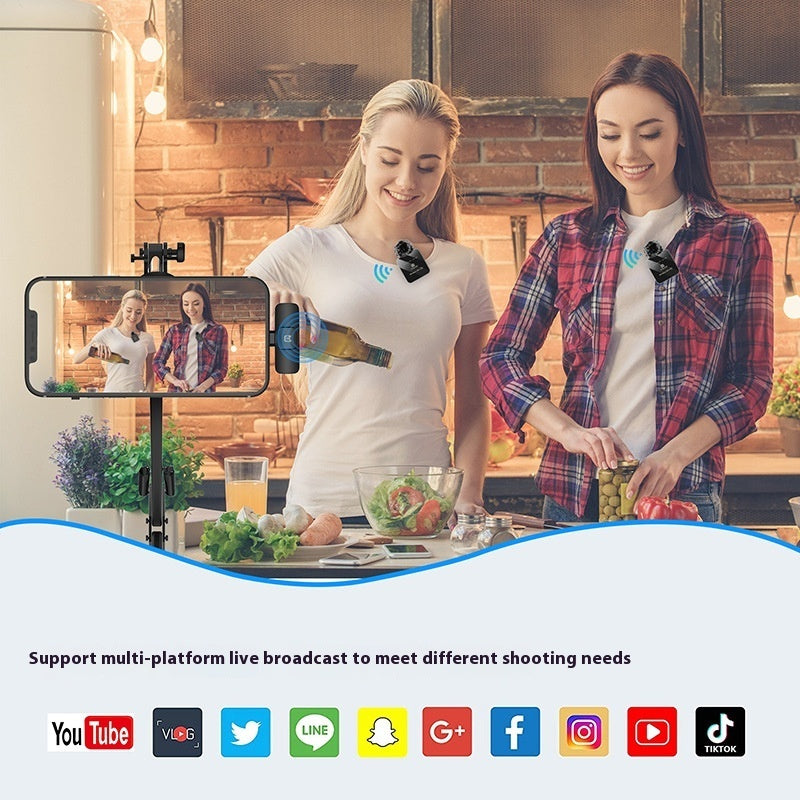 Wireless Neckline Clip Microphone Mouthpiece Outdoor