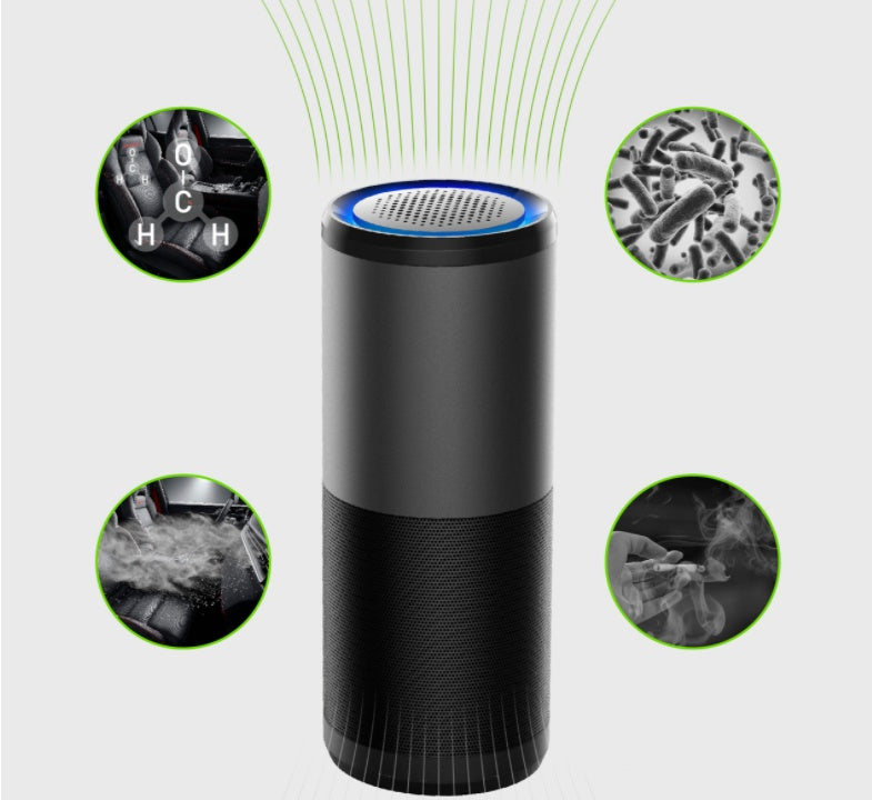 USB UV sterilizing air disinfection car air purifier