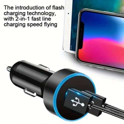 Zigarettenanzunder 2 USB Ladegerat Auto PKW KFZ LKW Adapter Handy Ladestecker DE