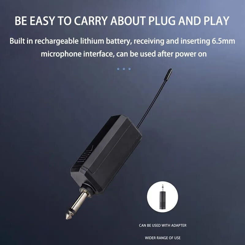 2X Wireless Microphone UHF Professional Handheld Mic System Receiver For Karaoke