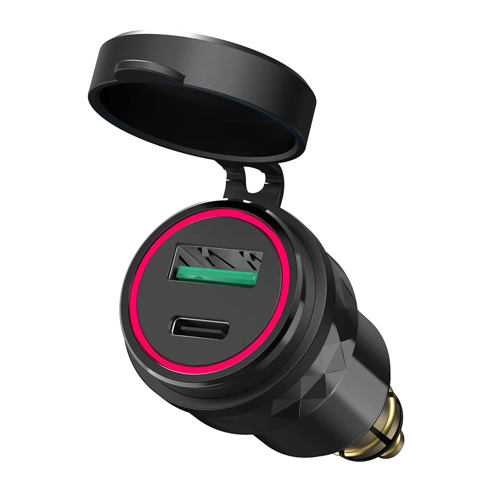 European Standard Small Caliber Cigarette Lighter USB Car Cellphone Charger