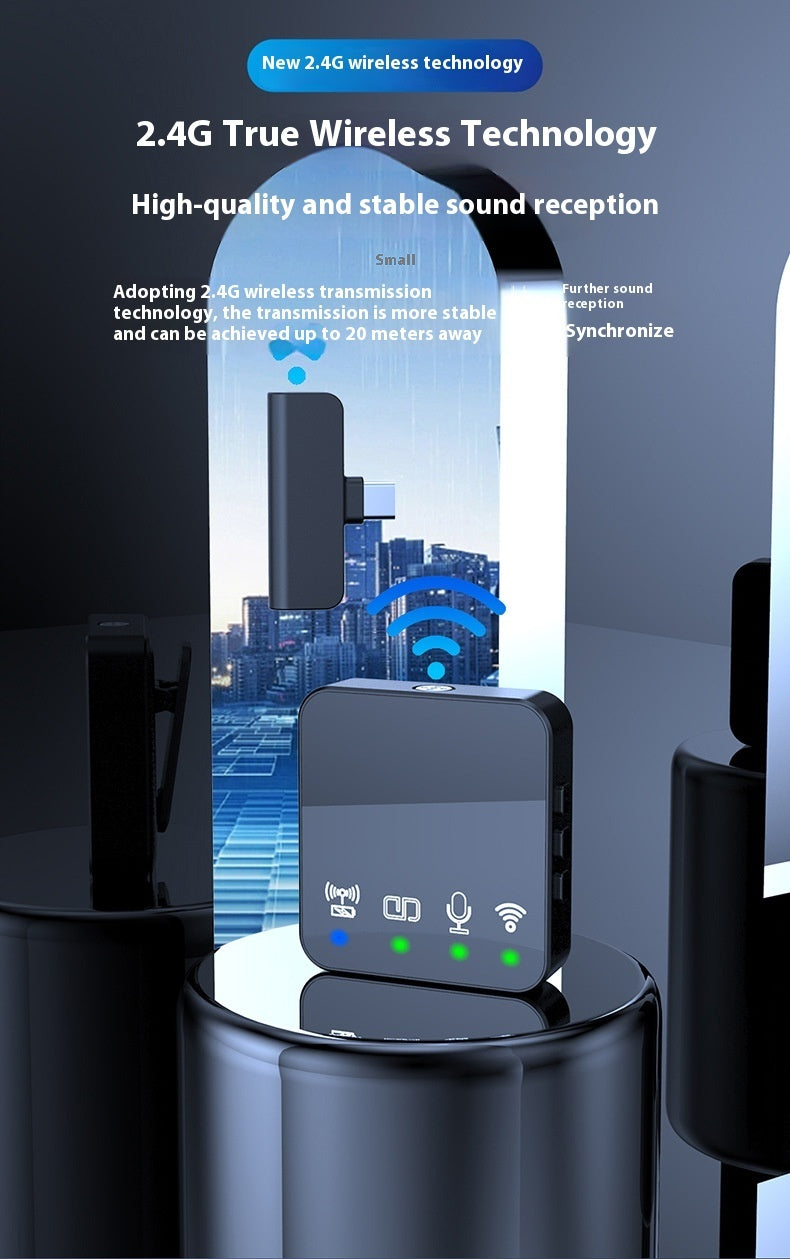 Wireless Microphone With Bluetooth Accompaniment Noise Reduction