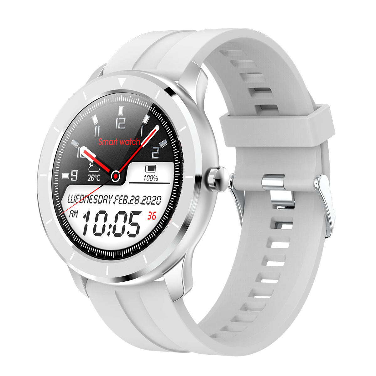T6 full circle full touch smart watch