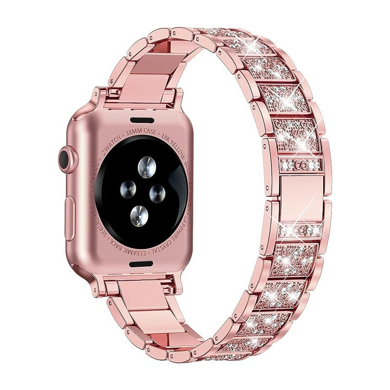 Stainless Steel Metal Strap Heart-shaped Woven Chain