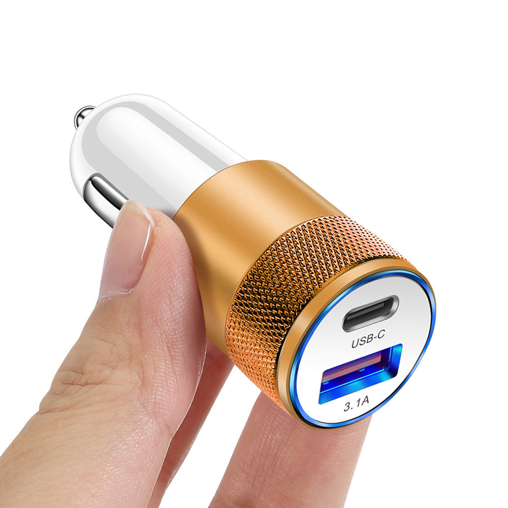 Aluminum Alloy Steel Car Charger Mobile Phone